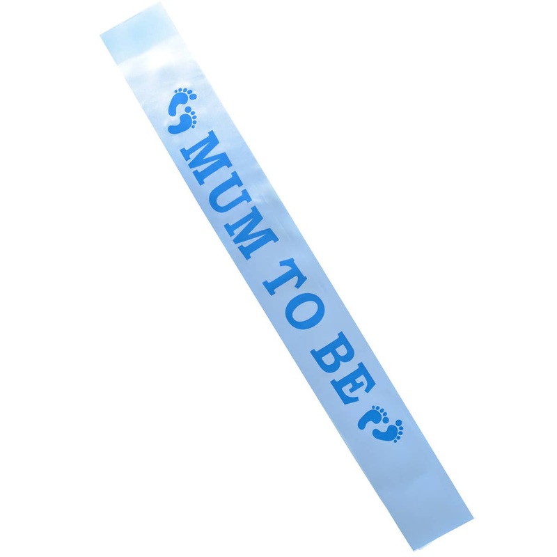 Baby Boy Mum To Be Blue Baby Shower Sash