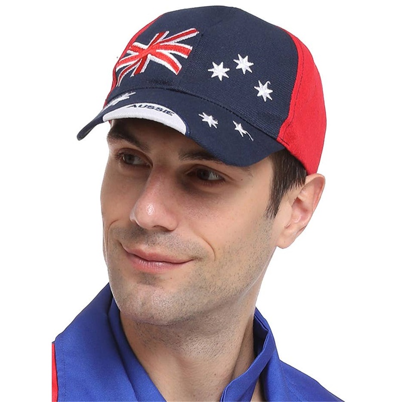 Navy Blue Aussie Flag Print Cap