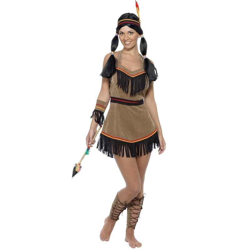 Wild West Womens Native American Inspired Costume Medium