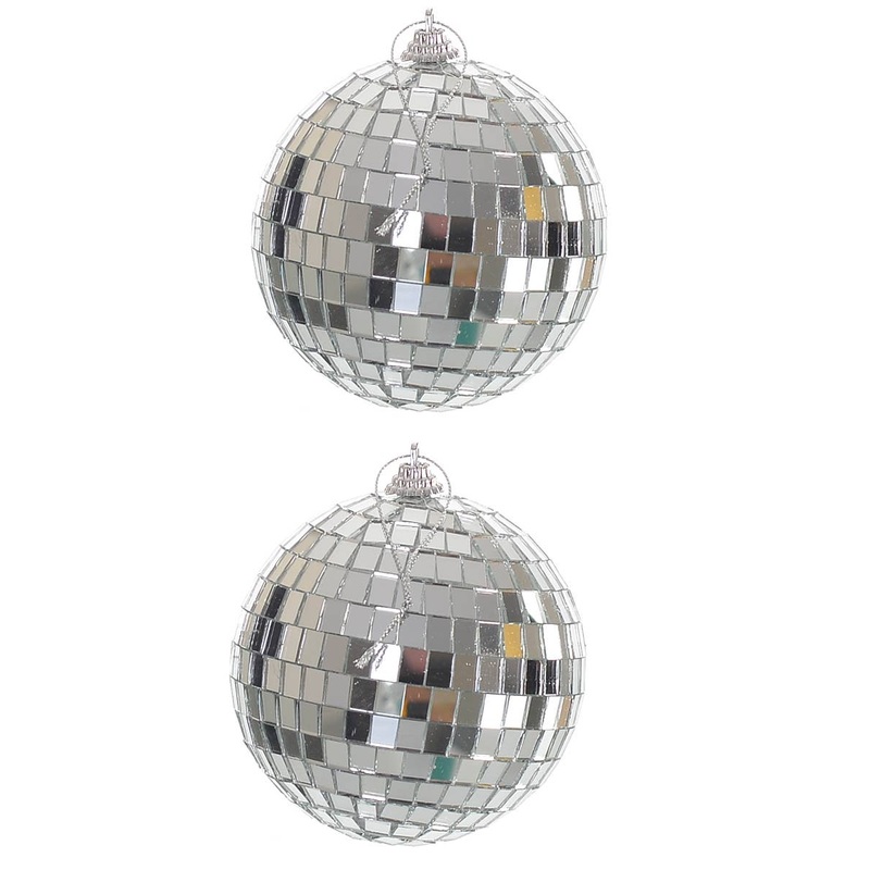 70s Small 10cm Pack of 2 Disco Ball Party Decorations