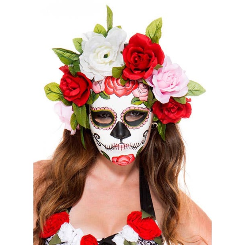 Miss Muerta Mexican Sugar Skull Masquerade Mask