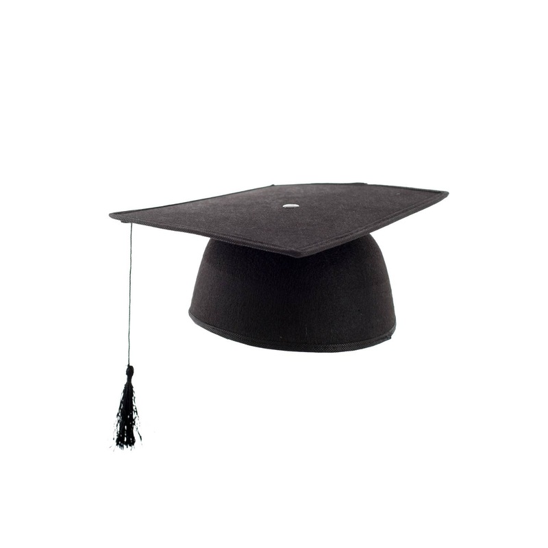 Mortar Board Black Graduation Costume Hat