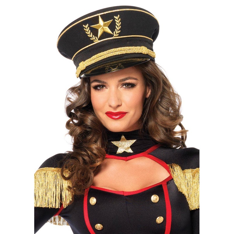 Golden Star Deluxe Military Costume Hat