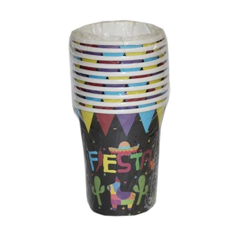 Mexican Themed Black Party Cups – 10 Pack