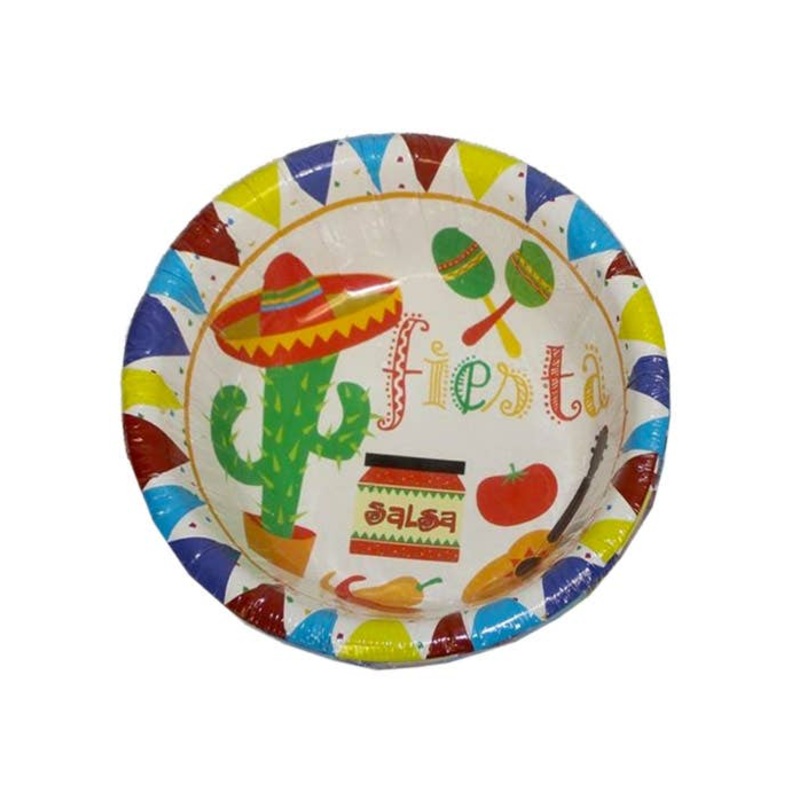 Mexican Themed White Party Bowls – 10 Pack