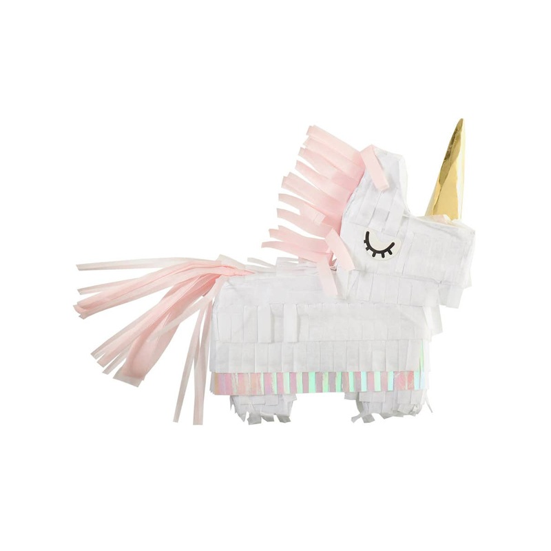 Unicorn Mini Pink and White Paper Party Decoration
