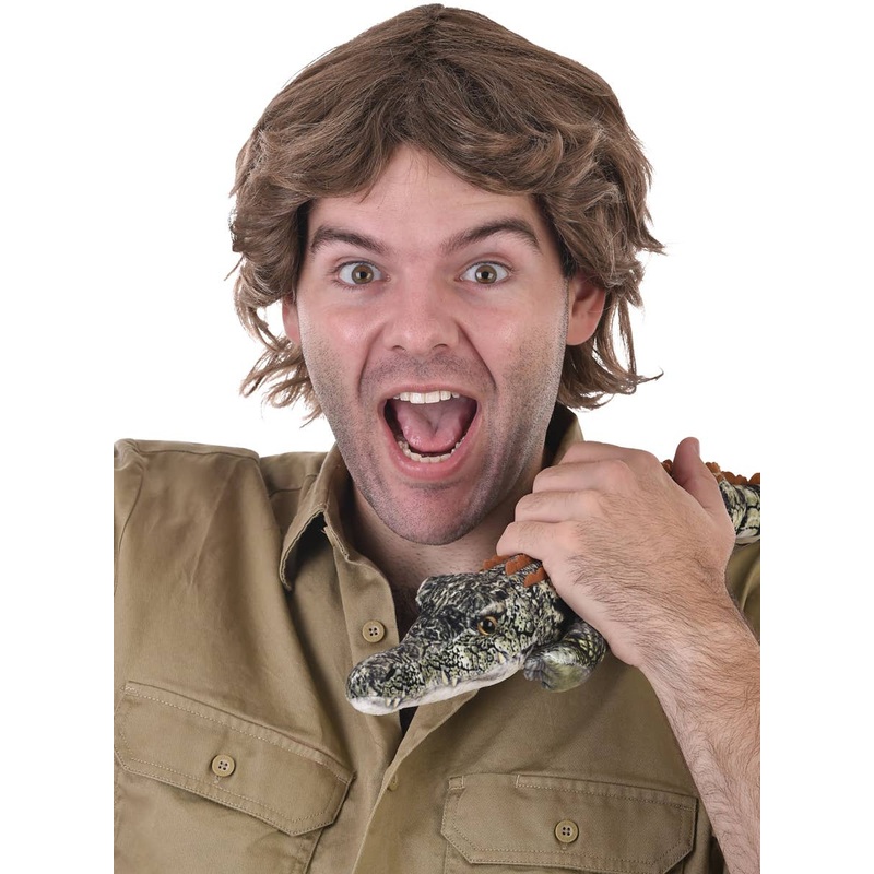 Crikey Mate Mens Steve Irwin Inspired Costume Wig