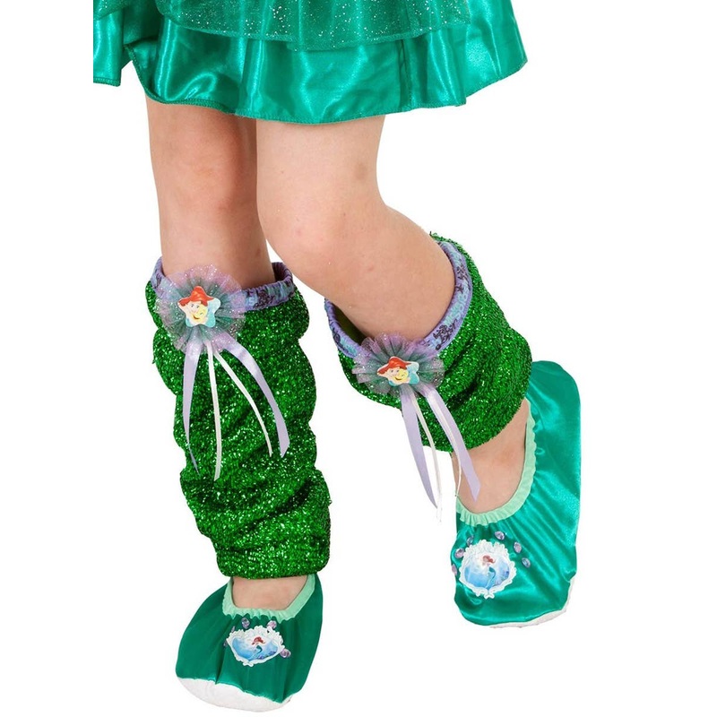 Disney Princess Ariel Metallic Green Leg Warmers