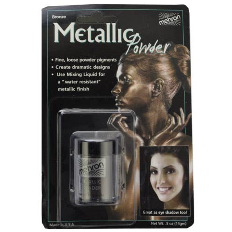 Mehron Bronze Colour Metallic Powder Costume Makeup