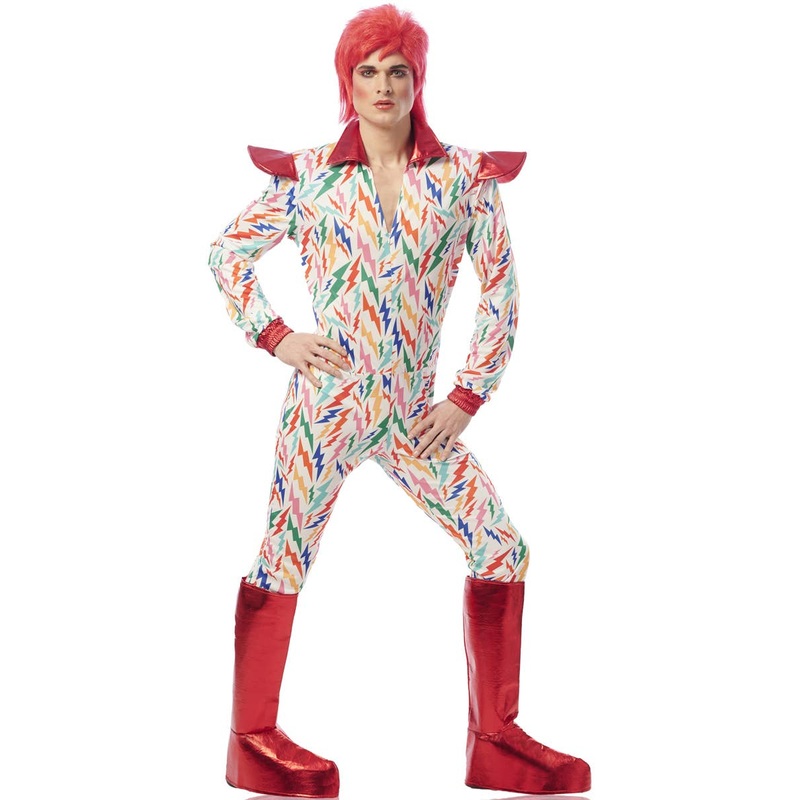 Ziggy Stardust Mens David Bowie Inspired Costume Standard