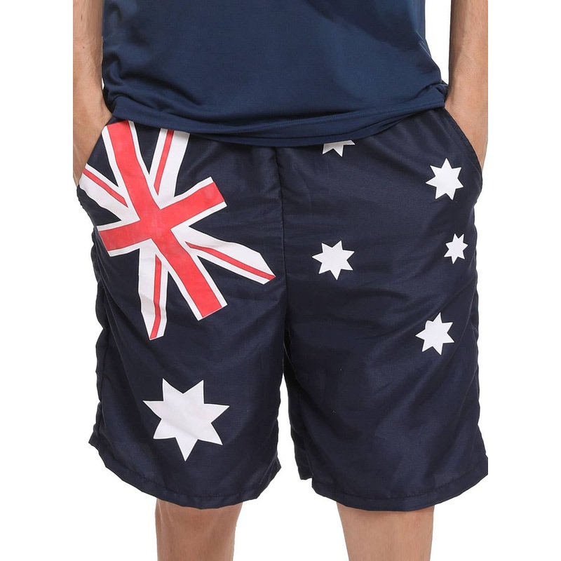 Australian Flag Mens Blue Board Shorts S-M
