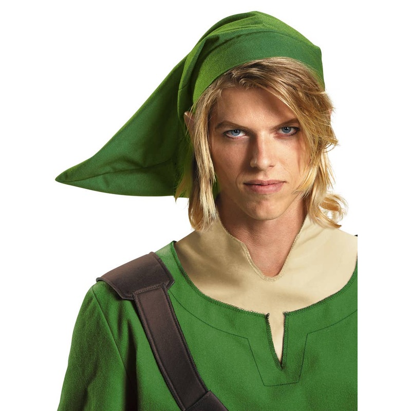 Legend of Zelda Mens Green Link Costume Hat