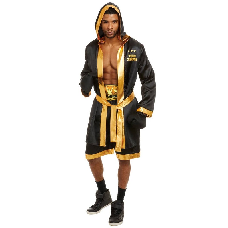World Champion Boxer Mens Dress Up Costume Large
