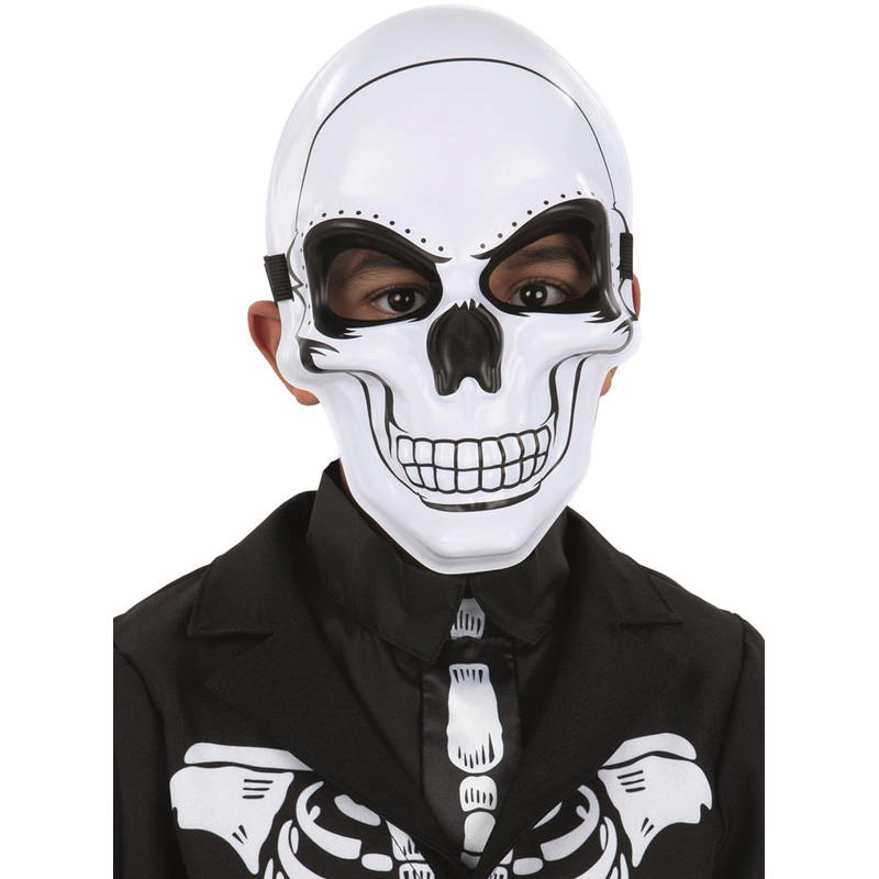 Black and White Kids Skeleton Halloween Mask