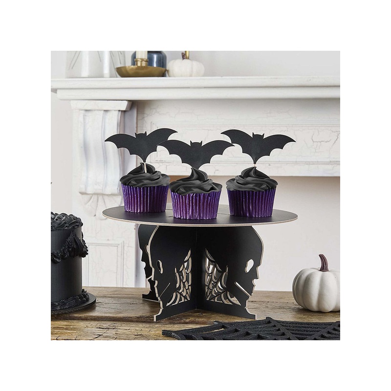 Creepy Chic 12 Pack Black Bats Cupcake Toppers