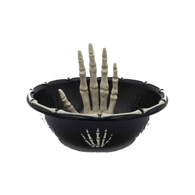 Fright Night Spooky Skeleton Hand Candy Bowl
