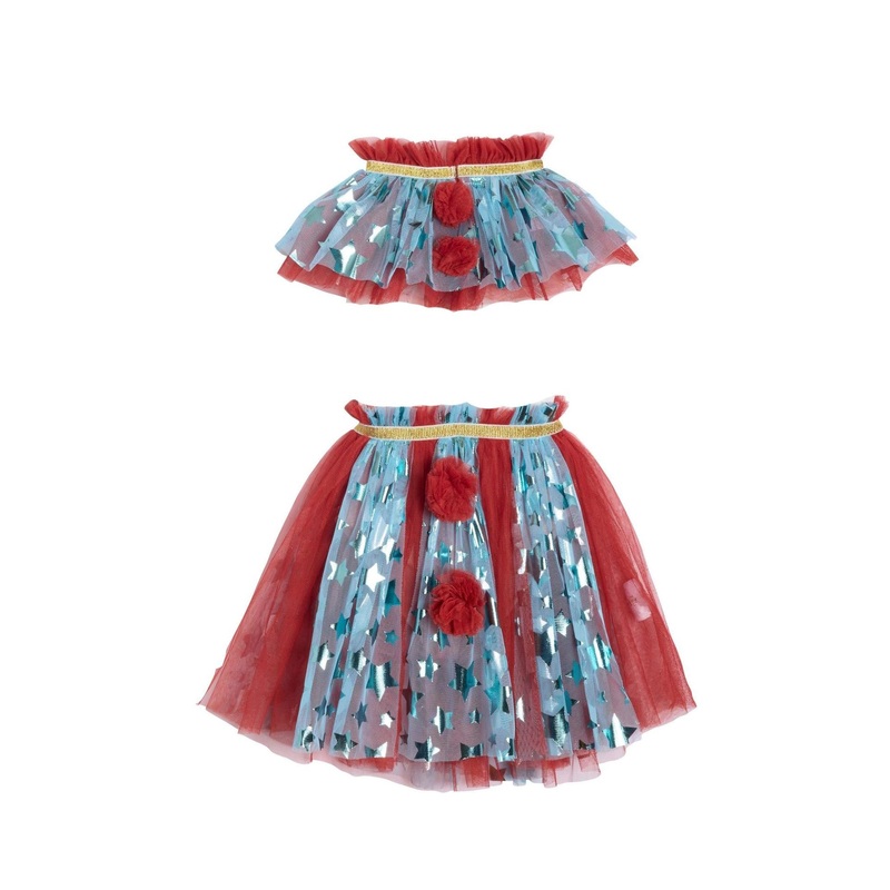 Clown Collar and Tutu for Kids 3-5 Years