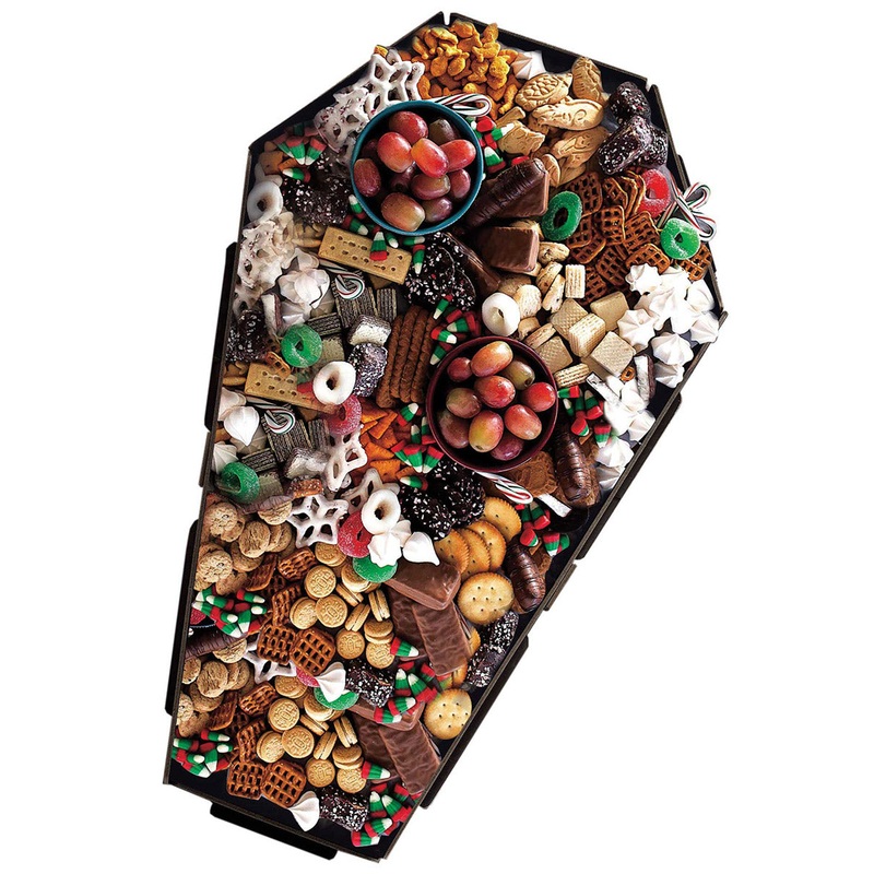Fright Night 51cm Coffin Shaped Halloween Serving Platter