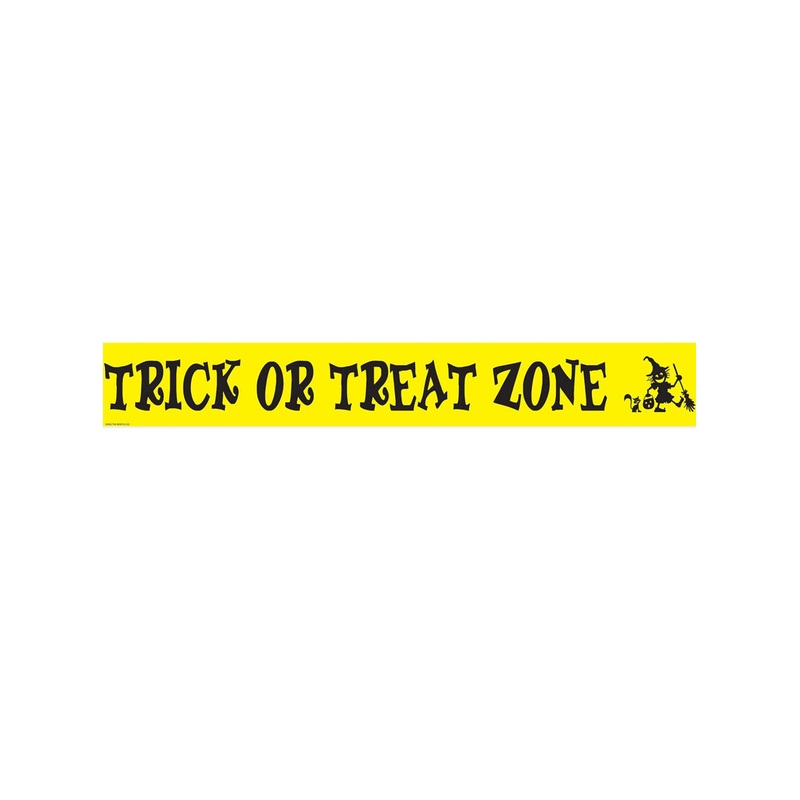 Trick or Treat Zone Tape Halloween Decoration