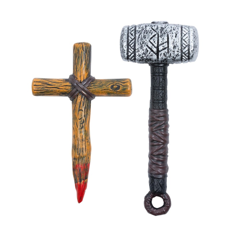 Vampire Slayer Essentials Stake and Hammer Weapon Set